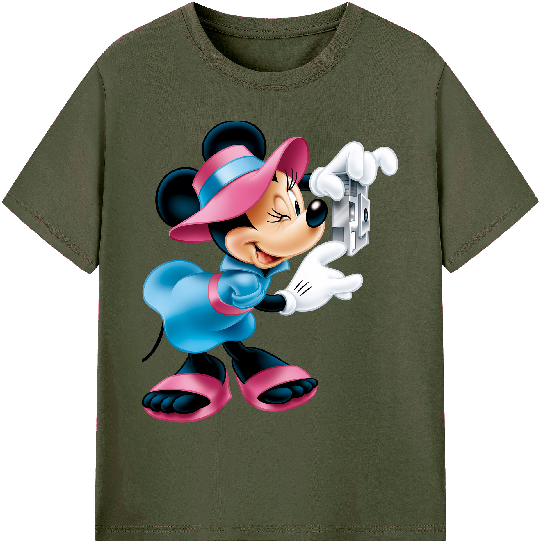 ミッキーマウス Mickey Mouse 綿100％ メンズ半袖Tシャツ｜肌触りやわらか＆通気性